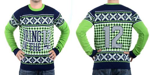 Nike Seahawks #12 Fan Men's Ugly Sweater Nike Seahawks #12 Fan Men's Ugly Sweater