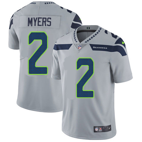 Nike Seahawks #2 Jason Myers Grey Alternate Men's Stitched NFL Vapor Untouchable Limited Jersey Nike Seahawks #2 Jason Myers Grey Alternate Men's Stitched NFL Vapor Untouchable Limited Jersey