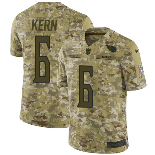 Nike Titans #6 Brett Kern Camo Men's Stitched NFL Limited 2018 Salute To Service Jersey Nike Titans #6 Brett Kern Camo Men's Stitched NFL Limited 2018 Salute To Service Jersey