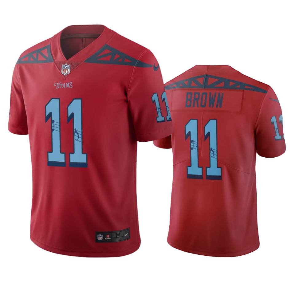 Tennessee Titans #11 A.J. Brown Red Vapor Limited City Edition NFL Jersey Tennessee Titans #11 A.J. Brown Red Vapor Limited City Edition NFL Jersey
