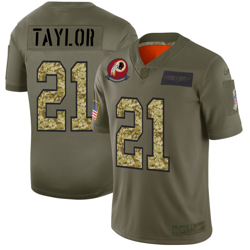 Washington Redskins #21 Sean Taylor Men's Nike 2019 Olive Camo Salute To Service Limited NFL Jersey Washington Redskins #21 Sean Taylor Men's Nike 2019 Olive Camo Salute To Service Limited NFL Jersey