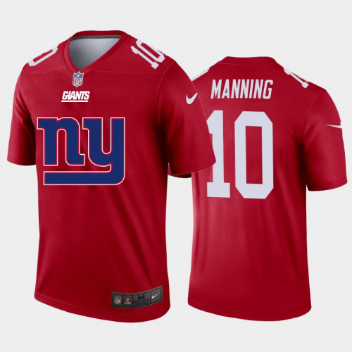 Men's New York Giants #10 Eli Manning Red 2020 Team Big Logo Inverted Legend Stitched Jersey Men's New York Giants #10 Eli Manning Red 2020 Team Big Logo Inverted Legend Stitched Jersey