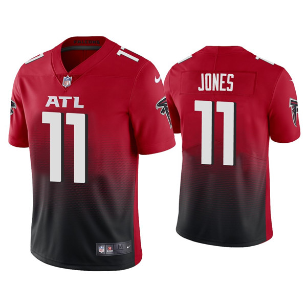 Men's Atlanta Falcons #11 Julio Jones 2020 Red 2nd Alternate Vapor Limited NFL Stitched Jersey