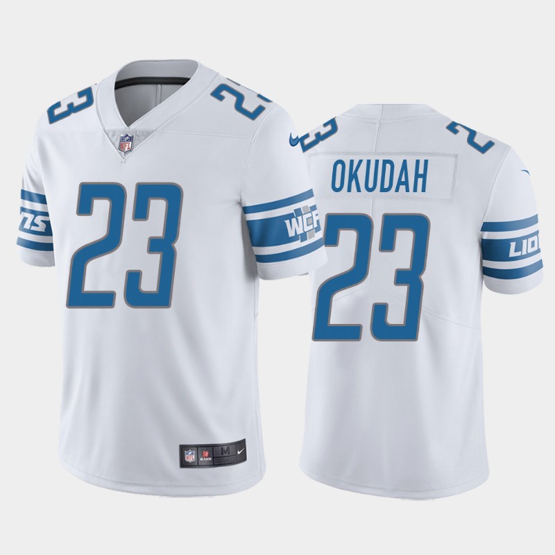 Men's Detroit Lions #23 Jeff Okudah White Vapor Untouchable Limited Stitched NFL Jersey Men's Detroit Lions #23 Jeff Okudah White Vapor Untouchable Limited Stitched NFL Jersey