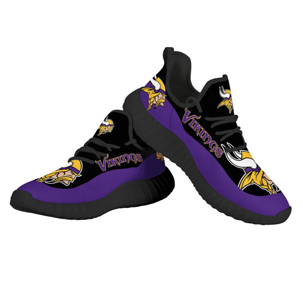 Women's Minnesota Vikings Mesh Knit Sneakers/Shoes 013 Women's Minnesota Vikings Mesh Knit Sneakers/Shoes 013