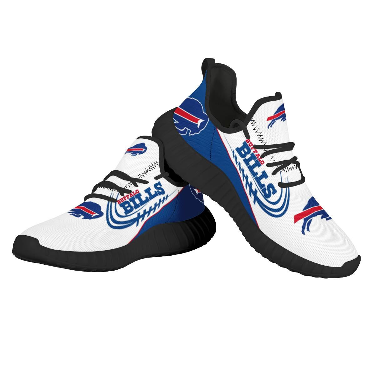 Men's Buffalo Bills Mesh Knit Sneakers/Shoes 004