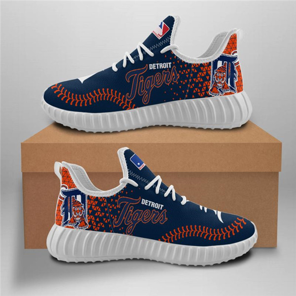 Men's Detroit Tigers Mesh Knit Sneakers/Shoes 003