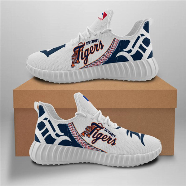 Men's Detroit Tigers Mesh Knit Sneakers/Shoes 004