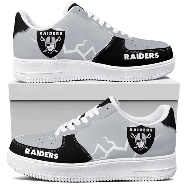 Men's Las Vegas Raiders Air Force 1 Sneakers 001 Men's Las Vegas Raiders Air Force 1 Sneakers 001
