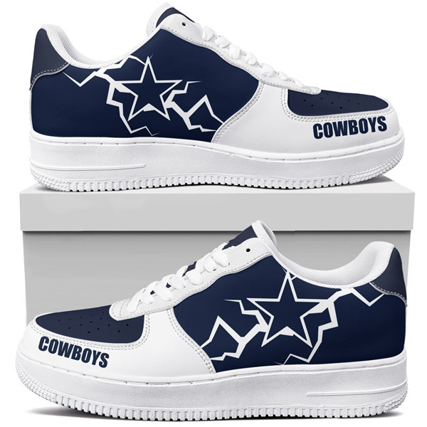 Men's Dallas Cowboys Air Force 1 Sneakers 001 Men's Dallas Cowboys Air Force 1 Sneakers 001