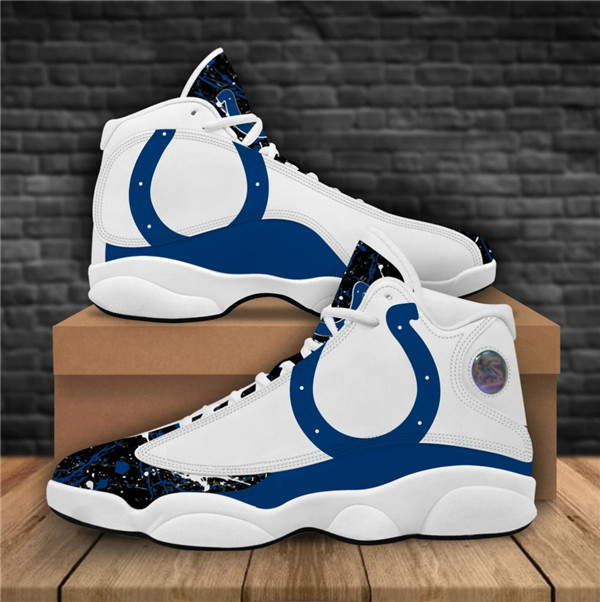 Men's Indianapolis Colts Limited Edition JD13 Sneakers 001 Men's Indianapolis Colts Limited Edition JD13 Sneakers 001