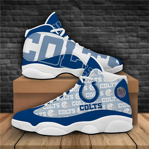 Men's Indianapolis Colts Limited Edition JD13 Sneakers 002 Men's Indianapolis Colts Limited Edition JD13 Sneakers 002