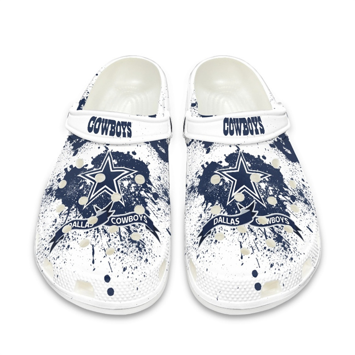 Men's Dallas Cowboys Bayaband Clog Shoes 004 Men's Dallas Cowboys Bayaband Clog Shoes 004