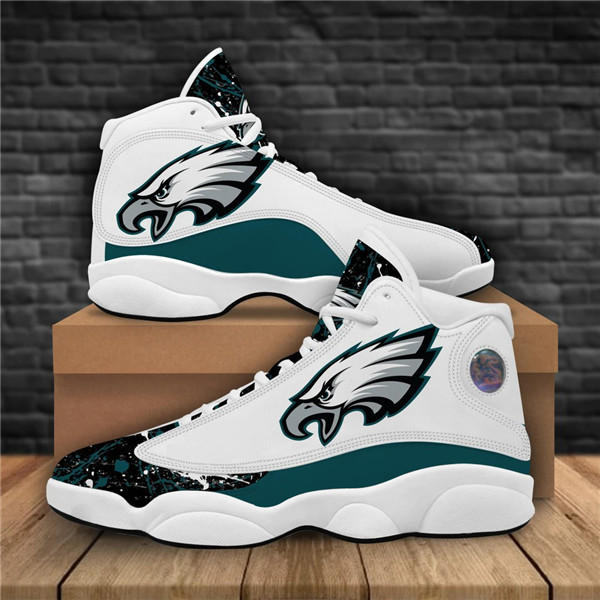 Men's Philadelphia Eagles Limited Edition JD13 Sneakers 001 Men's Philadelphia Eagles Limited Edition JD13 Sneakers 001