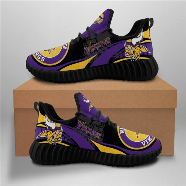 Women's Minnesota Vikings Mesh Knit Sneakers/Shoes 017 Women's Minnesota Vikings Mesh Knit Sneakers/Shoes 017