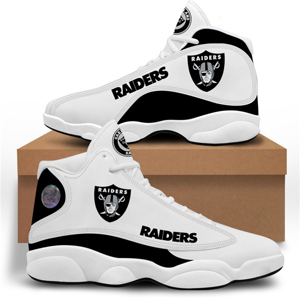 Men's Las Vegas Raiders Limited Edition JD13 Sneakers 004 Men's Las Vegas Raiders Limited Edition JD13 Sneakers 004