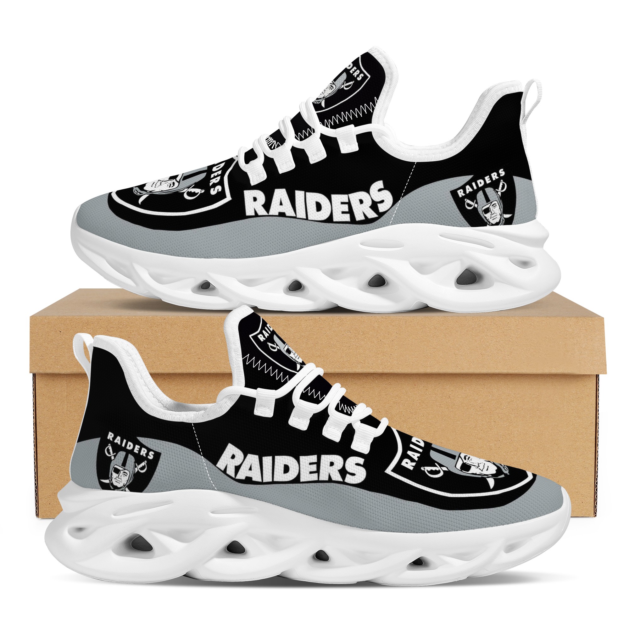 Men's Las Vegas Raiders Flex Control Sneakers 002 Men's Las Vegas Raiders Flex Control Sneakers 002