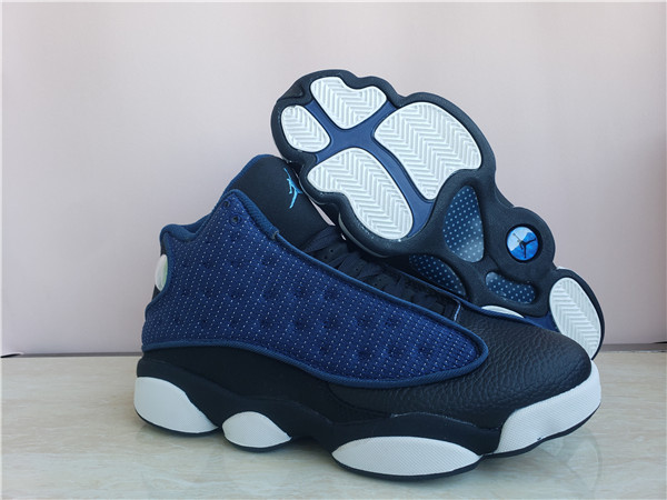 Men's Running weapon Air Jordan 13 Blue/Black Shoes 0133
