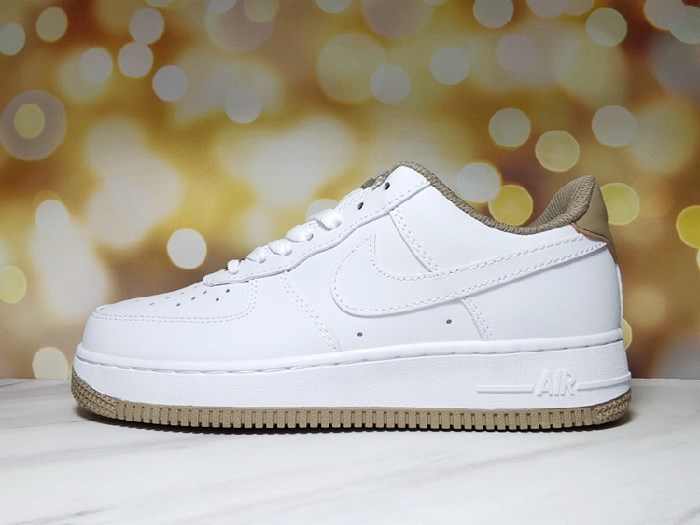 Women's Air Force 1 White/Brown Shoes 0146 Women's Air Force 1 White/Brown Shoes 0146