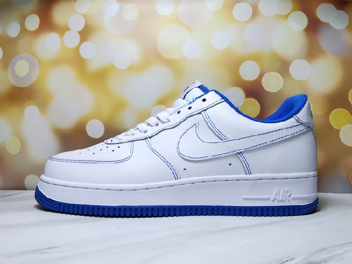 Women's Air Force 1 White/Royal Shoes 0130 Women's Air Force 1 White/Royal Shoes 0130