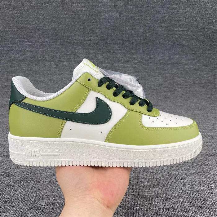 Women's Air Force 1 Green/White Shoes Top 0270 Women's Air Force 1 Green/White Shoes Top 0270