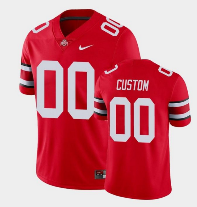 Men's Ohio State Buckeyes ACTIVE PLAYER Custom Red College Stitched Jersey Men's Ohio State Buckeyes ACTIVE PLAYER Custom Red College Stitched Jersey