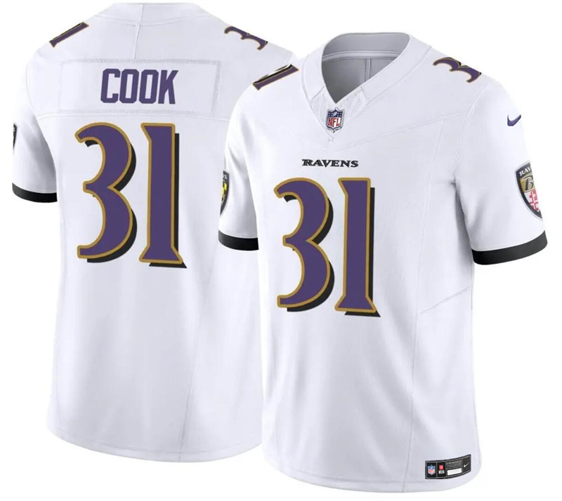 Youth Baltimore Ravens #31 Dalvin Cook White 2024 F.U.S.E. Stitched Jersey Youth Baltimore Ravens #31 Dalvin Cook White 2024 F.U.S.E. Stitched Jersey