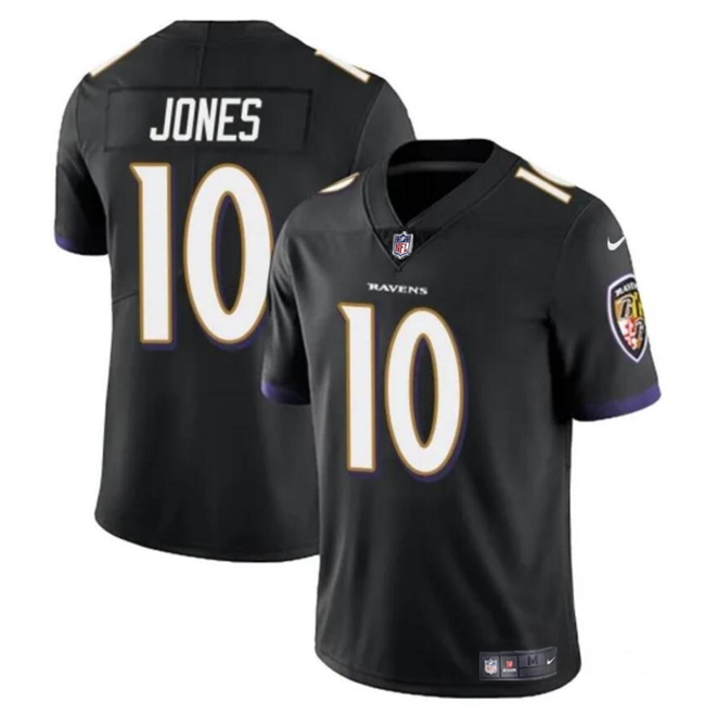 Youth Baltimore Ravens #10 Emory Jones Black Vapor Limited Football Jersey Youth Baltimore Ravens #10 Emory Jones Black Vapor Limited Football Jersey