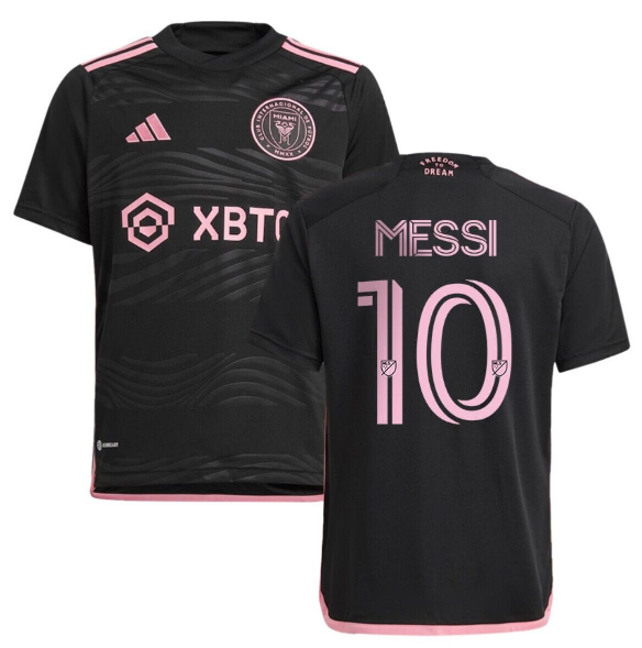 Men's Inter Miami CF #10 Lionel Messi Black Soccer Jersey