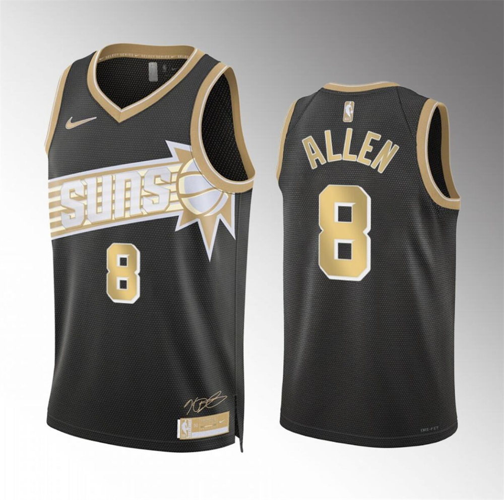 Men's Phoenix Suns #8 Grayson Allen Black 2024 Select Series Stitched Basketball Jersey Men's Phoenix Suns #8 Grayson Allen Black 2024 Select Series Stitched Basketball Jersey