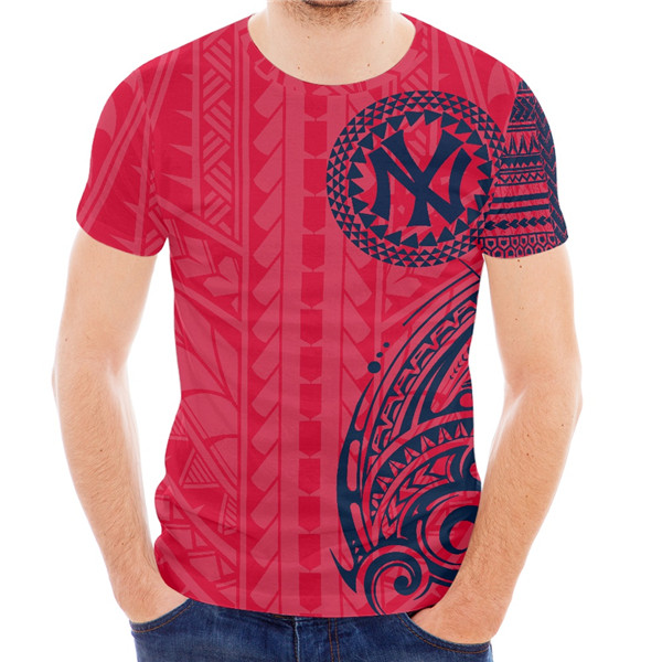 Men's New York Yankees Red/Navy T-Shirt Men's New York Yankees Red/Navy T-Shirt