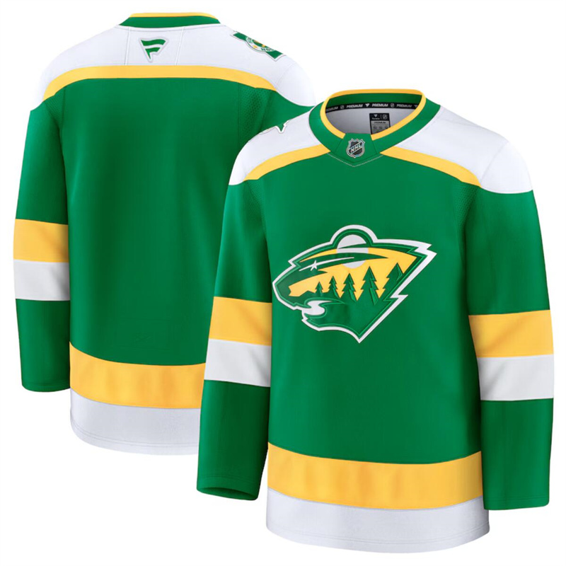 Men's Minnesota Wild Blank Green 2024-25 Stitched Hockey Jersey