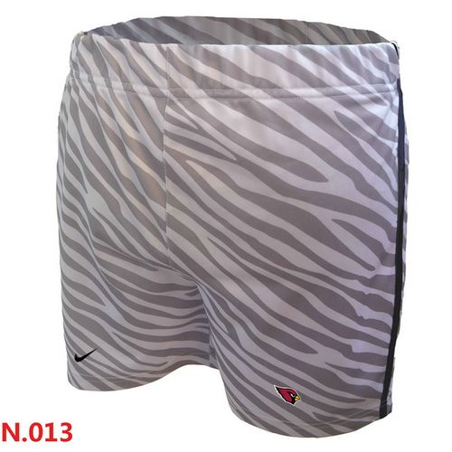 Women's Nike NFL Arizona Cardinals Embroidered Team Logo Zebra Stripes Shorts Women's Nike NFL Arizona Cardinals Embroidered Team Logo Zebra Stripes Shorts