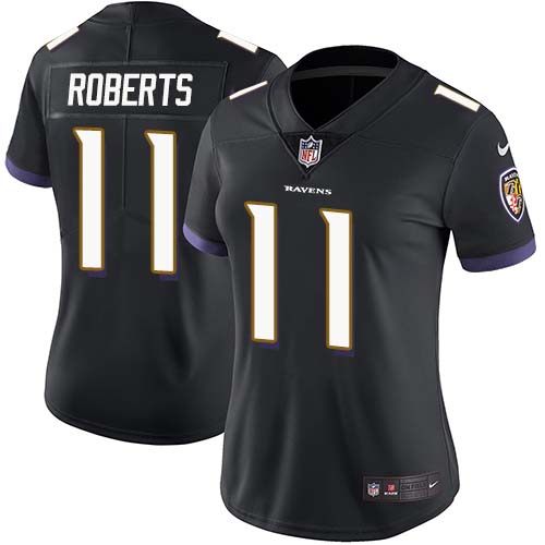 Nike Ravens #11 Seth Roberts Black Alternate Women's Stitched NFL Vapor Untouchable Limited Jersey Nike Ravens #11 Seth Roberts Black Alternate Women's Stitched NFL Vapor Untouchable Limited Jersey