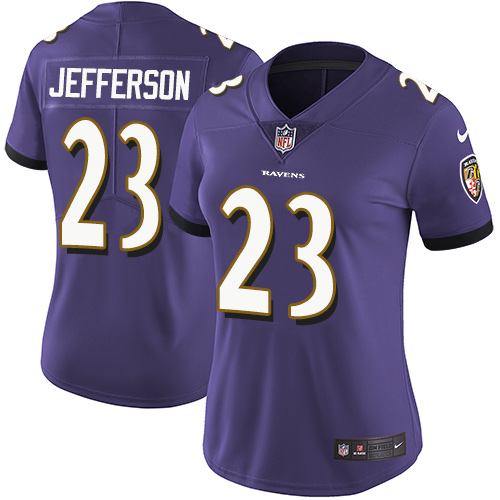 Nike Ravens #23 Tony Jefferson Purple Team Color Women's Stitched NFL Vapor Untouchable Limited Jersey Nike Ravens #23 Tony Jefferson Purple Team Color Women's Stitched NFL Vapor Untouchable Limited Jersey