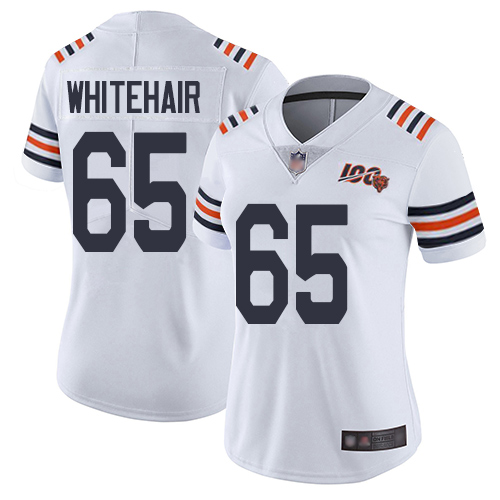 Nike Bears #65 Cody Whitehair White Alternate Women's Stitched NFL Vapor Untouchable Limited 100th Season Jersey Nike Bears #65 Cody Whitehair White Alternate Women's Stitched NFL Vapor Untouchable Limited 100th Season Jersey