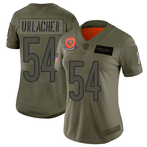 Nike Bears #54 Brian Urlacher Camo Women's Stitched NFL Limited 2019 Salute to Service Jersey Nike Bears #54 Brian Urlacher Camo Women's Stitched NFL Limited 2019 Salute to Service Jersey