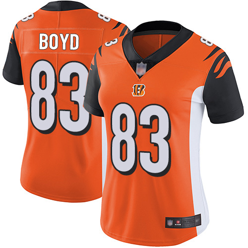 Nike Bengals #83 Tyler Boyd Orange Alternate Women's Stitched NFL Vapor Untouchable Limited Jersey Nike Bengals #83 Tyler Boyd Orange Alternate Women's Stitched NFL Vapor Untouchable Limited Jersey