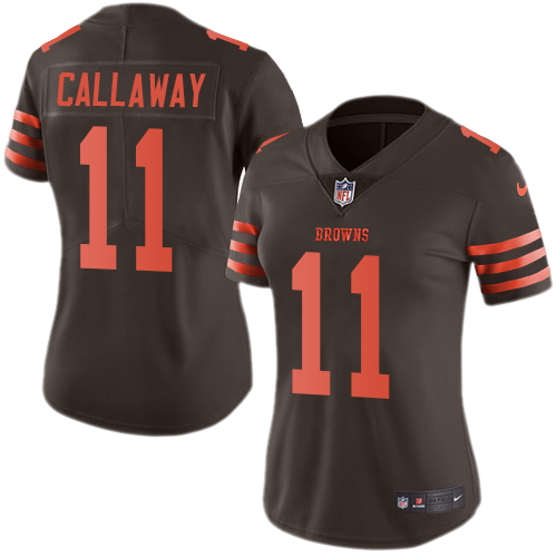 Nike Browns #11 Antonio Callaway Brown Women's Stitched NFL Limited Rush Jersey Nike Browns #11 Antonio Callaway Brown Women's Stitched NFL Limited Rush Jersey
