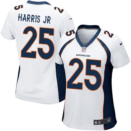 Nike Broncos #25 Chris Harris Jr White Women's Stitched NFL New Elite Jersey Nike Broncos #25 Chris Harris Jr White Women's Stitched NFL New Elite Jersey