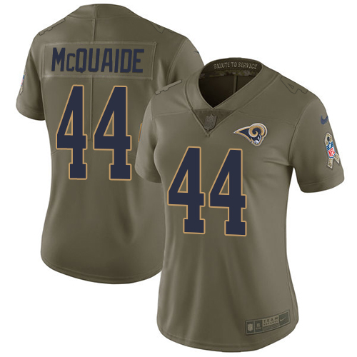 Nike Rams #44 Jacob McQuaide Olive Women's Stitched NFL Limited 2017 Salute to Service Jersey Nike Rams #44 Jacob McQuaide Olive Women's Stitched NFL Limited 2017 Salute to Service Jersey