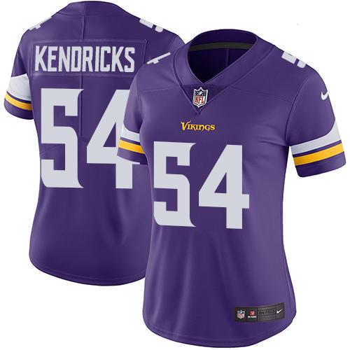 Nike Vikings #54 Eric Kendricks Purple Team Color Women's Stitched NFL Vapor Untouchable Limited Jersey Nike Vikings #54 Eric Kendricks Purple Team Color Women's Stitched NFL Vapor Untouchable Limited Jersey