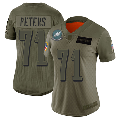 Nike Eagles #71 Jason Peters Camo Women's Stitched NFL Limited 2019 Salute to Service Jersey Nike Eagles #71 Jason Peters Camo Women's Stitched NFL Limited 2019 Salute to Service Jersey