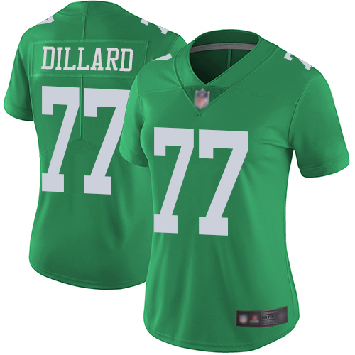 Nike Eagles #77 Andre Dillard Green Women's Stitched NFL Limited Rush Jersey Nike Eagles #77 Andre Dillard Green Women's Stitched NFL Limited Rush Jersey