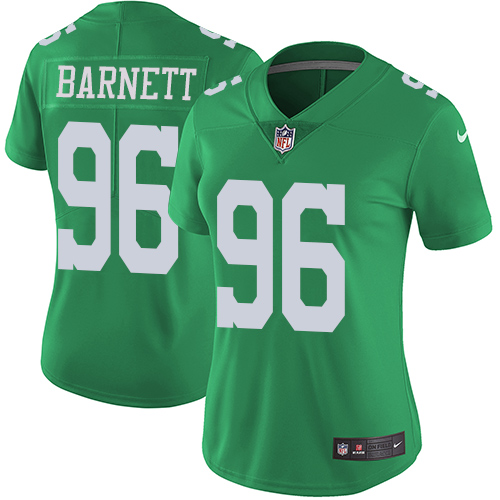 Nike Eagles #96 Derek Barnett Green Women's Stitched NFL Limited Rush Jersey Nike Eagles #96 Derek Barnett Green Women's Stitched NFL Limited Rush Jersey