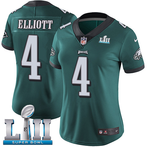 Nike Eagles #4 Jake Elliott Midnight Green Team Color Super Bowl LII Women's Stitched NFL Vapor Untouchable Limited Jersey Nike Eagles #4 Jake Elliott Midnight Green Team Color Super Bowl LII Women's Stitched NFL Vapor Untouchable Limited Jersey