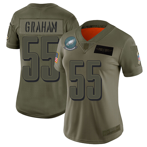 Nike Eagles #55 Brandon Graham Camo Women's Stitched NFL Limited 2019 Salute to Service Jersey Nike Eagles #55 Brandon Graham Camo Women's Stitched NFL Limited 2019 Salute to Service Jersey