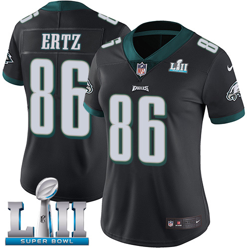 Nike Eagles #86 Zach Ertz Black Alternate Super Bowl LII Women's Stitched NFL Vapor Untouchable Limited Jersey Nike Eagles #86 Zach Ertz Black Alternate Super Bowl LII Women's Stitched NFL Vapor Untouchable Limited Jersey