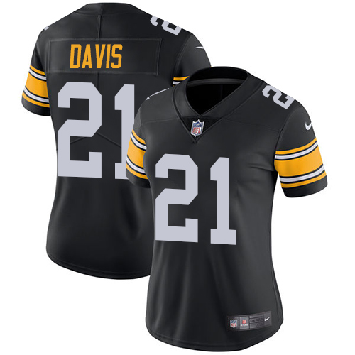 Nike Steelers #21 Sean Davis Black Alternate Women's Stitched NFL Vapor Untouchable Limited Jersey Nike Steelers #21 Sean Davis Black Alternate Women's Stitched NFL Vapor Untouchable Limited Jersey