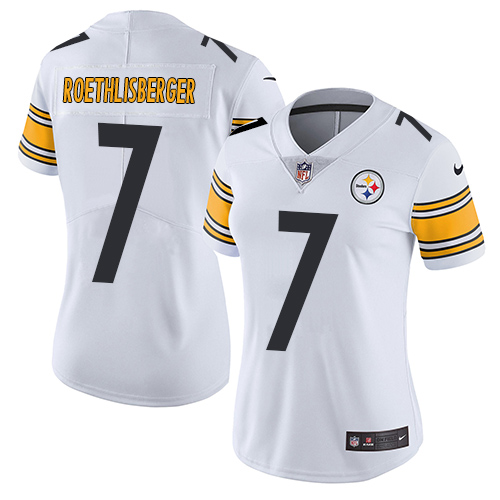Nike Steelers #7 Ben Roethlisberger White Women's Stitched NFL Vapor Untouchable Limited Jersey Nike Steelers #7 Ben Roethlisberger White Women's Stitched NFL Vapor Untouchable Limited Jersey